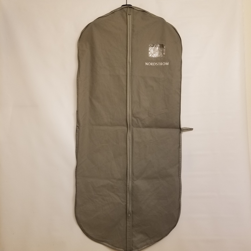 ✅Nordstrom Fabric Garment Bag, Clear Window, 2 Zippers